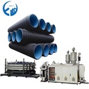 High Speed Plastic PE PP PU PVC Double Wall Corrugated Pipe Production Line Drainage Pipe Making Machine Manufacturer