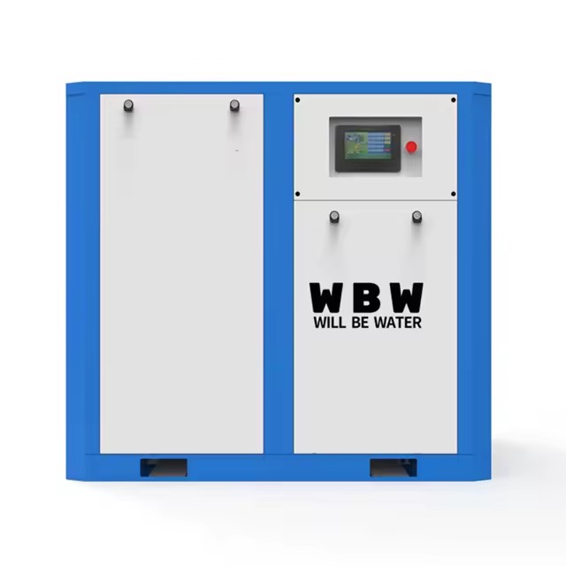 Energy Save 22kw 30hp Rotary Screw Air Compressor Lubricated Air Cooled with Engine & Bearing