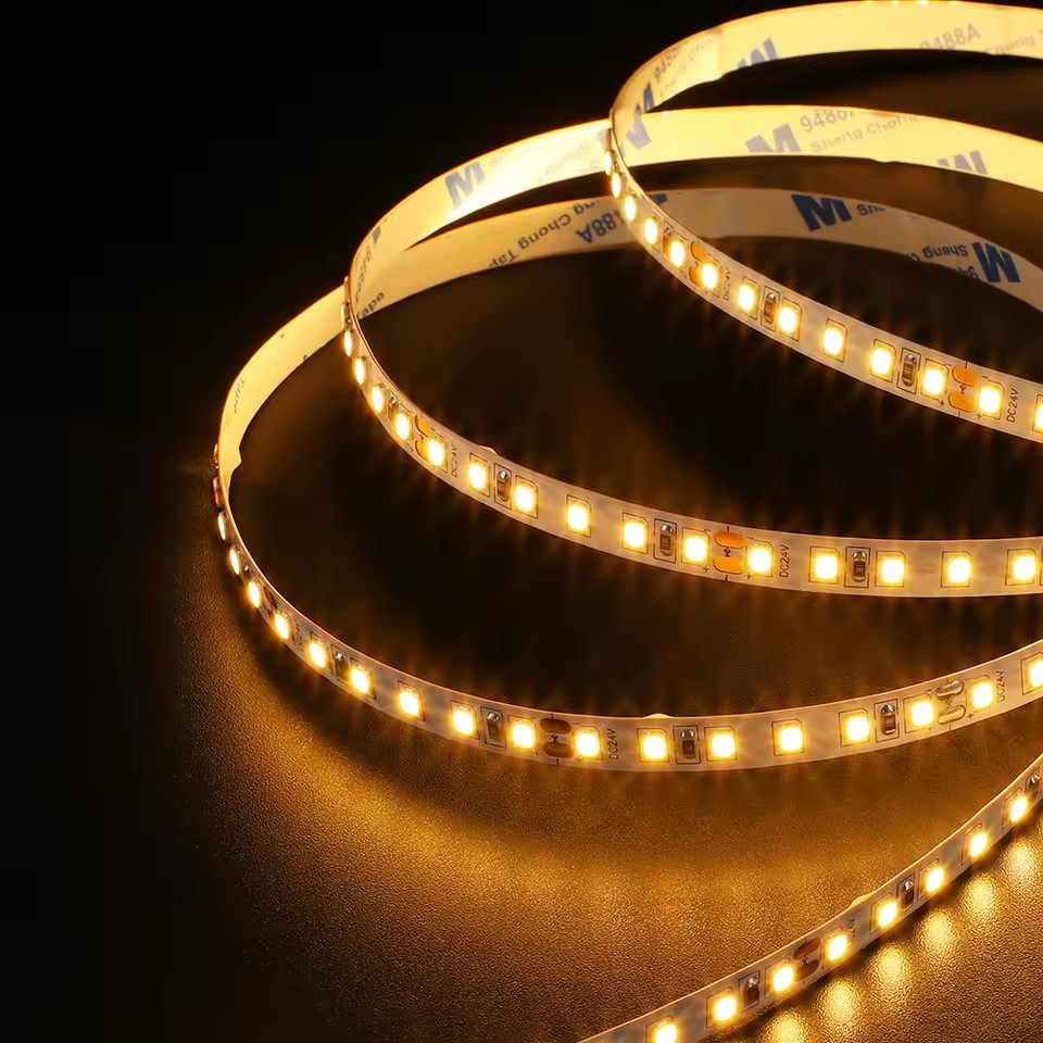 LED Strip Light D12V 24V 120LEDs/m 3000K 4000K 6500K Flexible LED Stripe Lights for Outdoor Landscape Decor Lighting