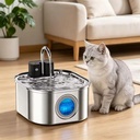 Factory Cat Water Fountain Wireless Stainless Steel Rechargeable Battery Operated Automatic Pet Fountain with 4200 Mah Battery