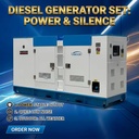 Super Silent Open Frame 20KW 30KW 50KW Diesel Generator Customizable 220V ATS Remote Soundproof Genset Home Industrial Power