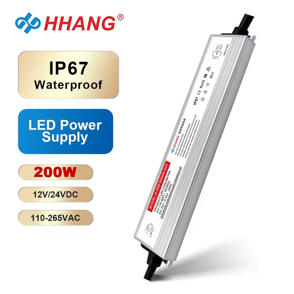 200W Ip67 Waterproof Switching Power Supply Constant Voltage 110-265VAC Led Driver 24V Powers Supply for LED Strip LED Box
