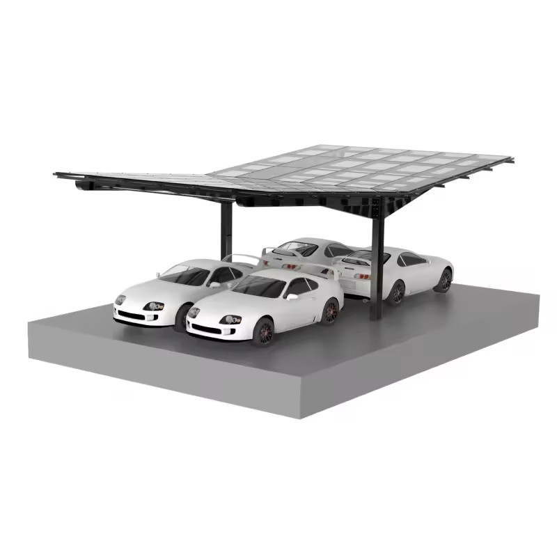 Solar Carport Mounting System Energy Saving PV Parking Canopy Structure
