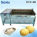 Industrial Brush Roller Washing Machine Potato Carrot Ginger Root Vegetable Washing Peeling Equipment for Food Processing Line