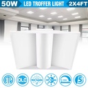2x4 Troffer Light Fixture 2x2 Led Panel US Warehouse in Stock ETL DLC Modern Basket Center Ceiling Troffer Lights