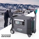 2400W Portable Power Station Lifepo4 Emergency Solar Panel MPPT Controller EU Stock Home Camping Power Station 2000W