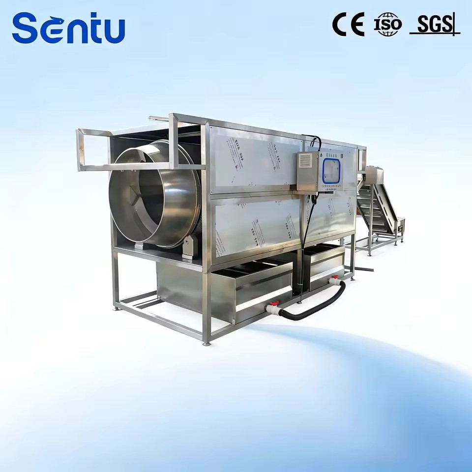 Rotary Drum Washer for Food Industry Food Grade Stainless Steel Rotary Drum Washer Food Grade Rotary Drum Washer