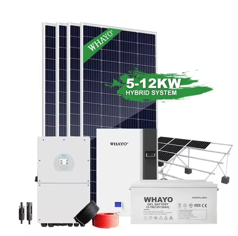 Smart Solar Intelligent Power Generator System 5kw 6kw 7kw 8kw 10kw 12kw Hybrid Power System for Home