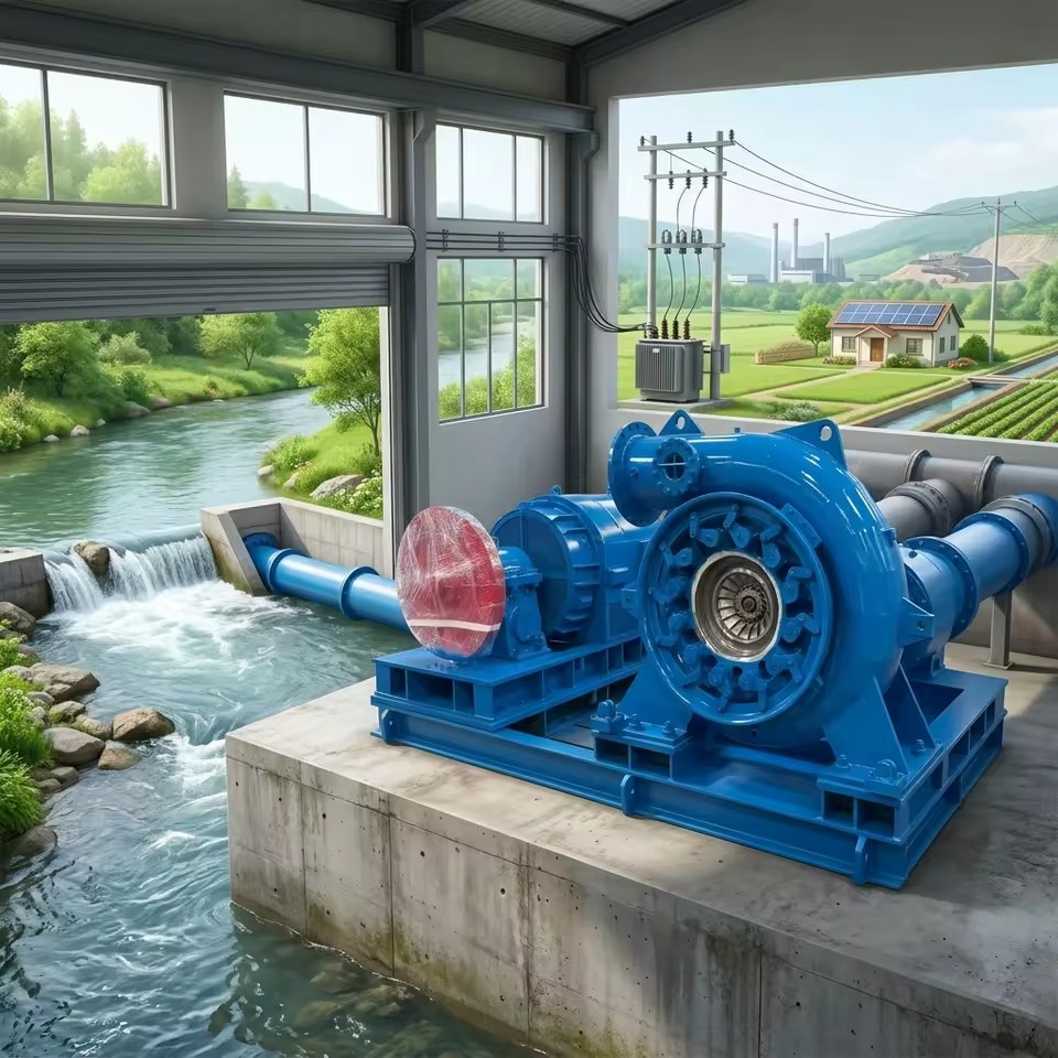 Renewable Energy200kw Water Turbine Generator Mini Hydro Generator Small Power Water Turbine Low Head Turbine