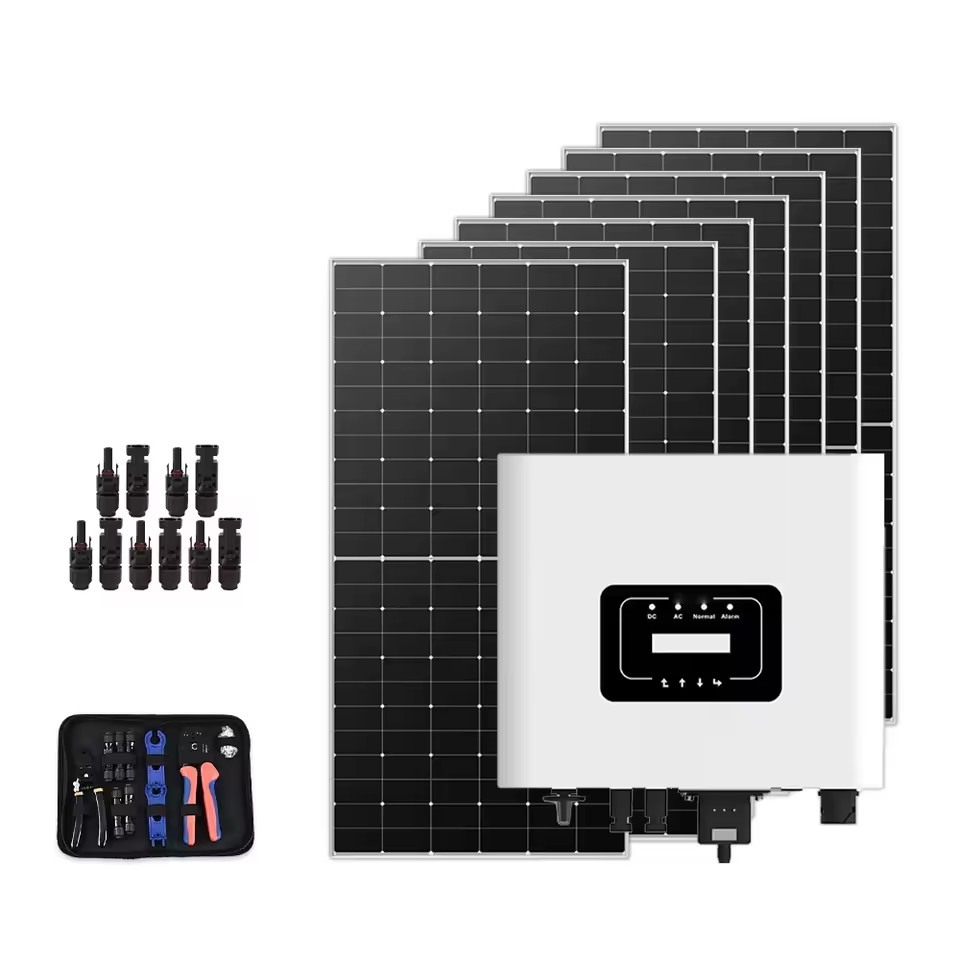 All-in-One Hybrid 15/20kW MPPT Solar Panel System with 30kWh Lithium Battery Complete Home Grid-Tie Backup System