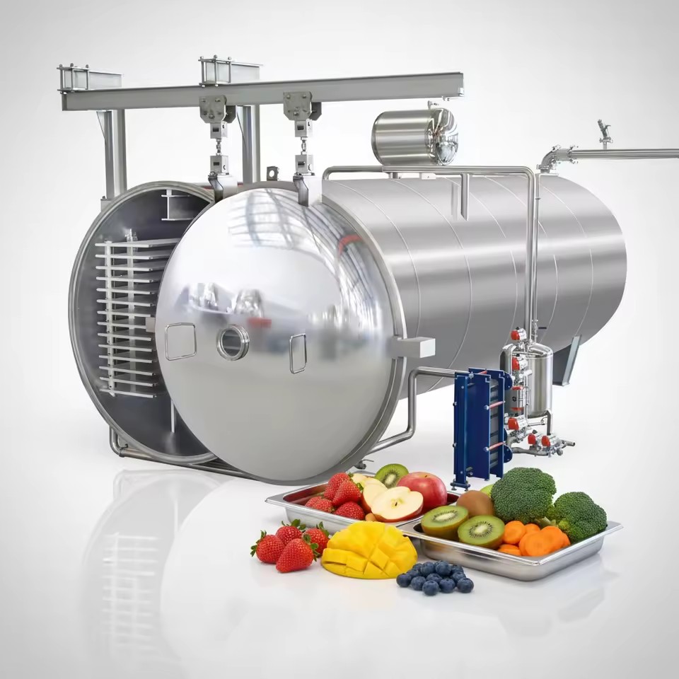 Industrial Commercial Vacuum Freeze Dryer Lyophilizer Lyophilization for Food Fruit Vegetable Strawberry