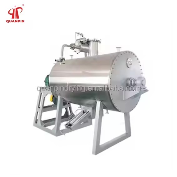 CE ZKG Series Organic Solvent Rotary Horizontal Vacuum Paddle Dryer with PLC Pump Gear Ti for Food Processing
