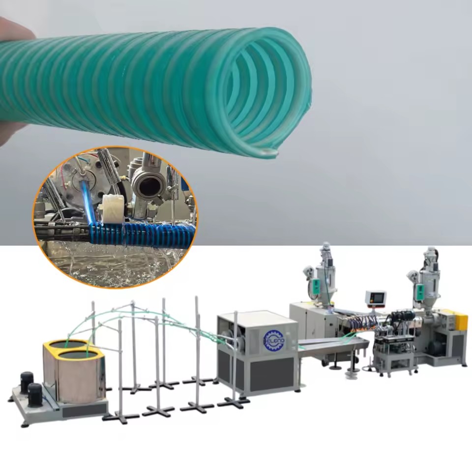 PVC Flexible Spiral Hose Making Machine with PLC & Motor for Industrial Use High-Accuracy Drainage Pipe Production Line