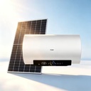 Haier Hybrid Solar Powered 60L/80L Wall-Mounted Backup PV Electric Hot Water Heater with Energy Saving for Outdoor & Garage Use
