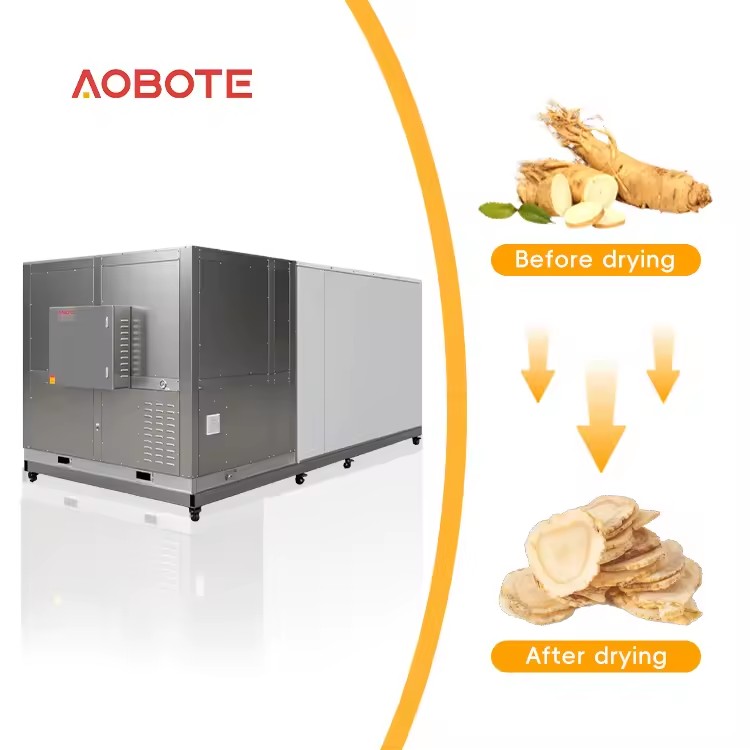 Heat Pump Stainless Dehydrator 1 Ton Commercial Ginseng DryerLily Drying Machine Rose Drying Equipment