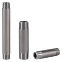 NPT Male Steel Pipe Nipple Straight ASTM A733 ASTM A106 Gr B 3/4" Close Thread End ASME B1.20.1 NPT Length 102mm (4 "); Sch 80