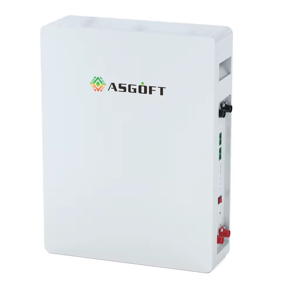 Powergo EU Stock Split IP65 CAN Wall-Mounted LiFePO4 51.2V 5-40kWh Powerwall Solar Battery with Hybrid Inverter