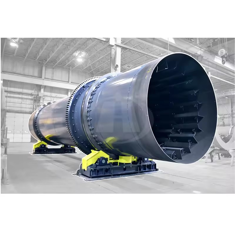 Coffee Grounds Bean Pulp Rotary Drum Drying Equipment Energy Saving PLC Controlled Food Processing Machine