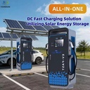 Solar DC Ev Fast Charger 60kW 80kW 120kW 160kW 180kW 240kW Solar Power Energy Panel Ultra-Fast EV Charger APP Control