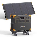 Stock PECRON E3800LFP Solar Generator 4200W 3840Wh with Free Cart and 300W Solar Panel for Home Backup