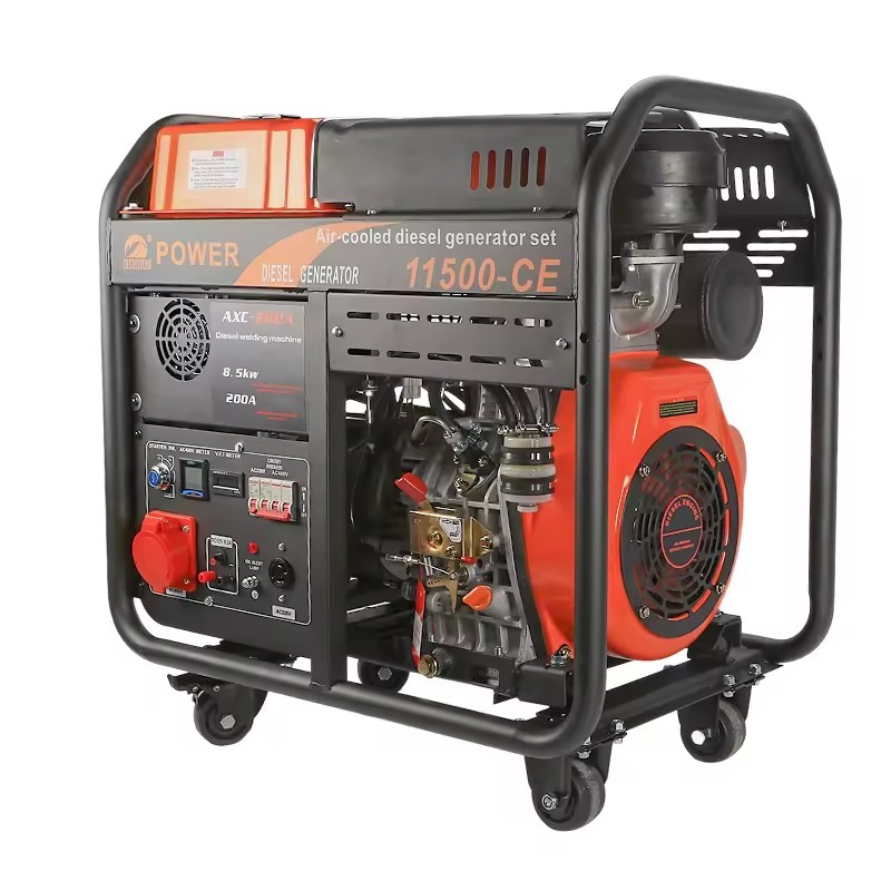 OEM Open Frame Portable Diesel Generator 50/60Hz for Home Commercial Use Manufacturer's Emergency Electric Welding Unit