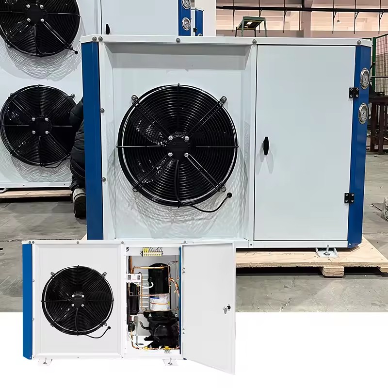 Energy Saving Copeland New Commercial Shell Tube Heat Exchanger Cold Room Condenser Unit for Walk-in Freezer