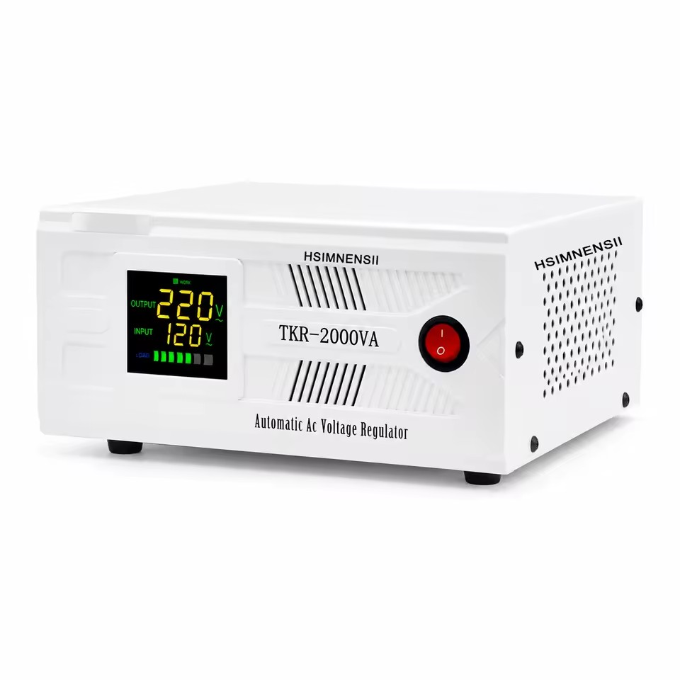 1500VA 2000VA 1.5KW Home Office Voltage Stabilizer Regulator Single Phase 220V AC Display LCD for Refrigerator & Air Conditioner
