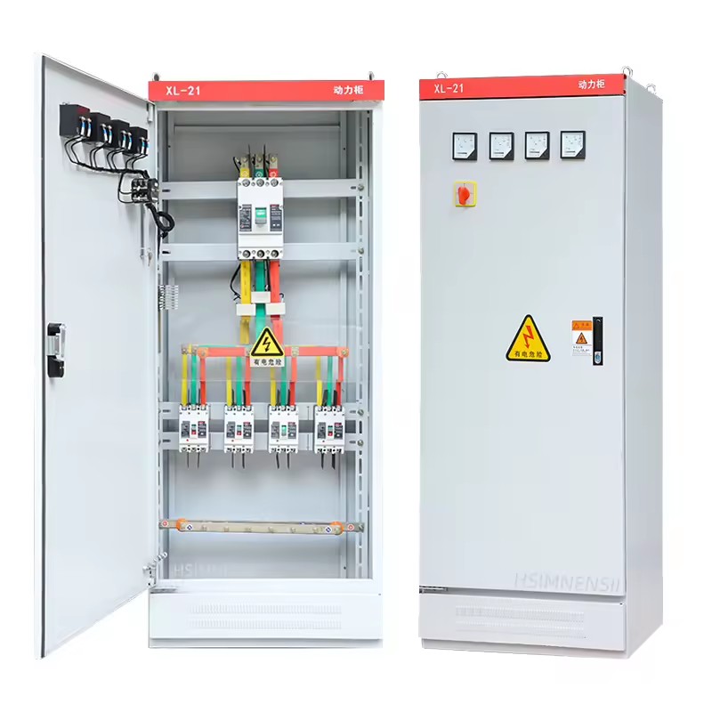 XL-21 Low Voltage Power Cabinet, Custom Metering Distribution Box, 3 Phase Main Switch Control Panel for Industrial Workshop