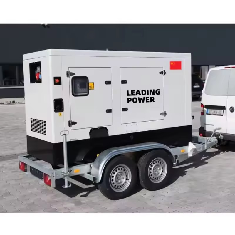 30kVA 30kW Silent Diesel Open Frame Water Cooled Generator Set with Auto Start Remote Trailer 50 Hz