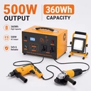 720Wh 500W 600W LiFePO4 Portable Power Station Pure Sine Wave Solar Generator Camping RV Off-Grid Home Backup Outdoor Emergency