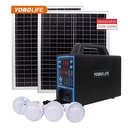 Portable Solar Energy System LiFePO4 Lithium 300W Modified Sine Wave Inverter 75000mAh Battery Solar Panel Generator Solar