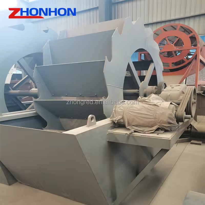80-150TPH High Capacity Environmental Silica Sand Bucket Wheel Sand Ore Sea Sand Washer Plant