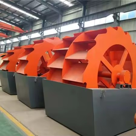 High Efficiency Silica Sand Bucket Wheel Sand Washer Gravel Industry Mini Portable Sand Washing Machine