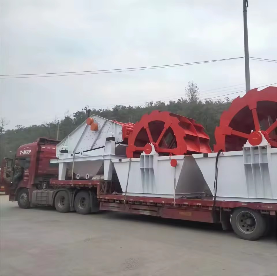 Beach Sand Cleaning Machine Wheel Sand Washer Pump Gear Construction Mining Use 20-180t/h Capacity AC Motor 1.5 Year Warranty