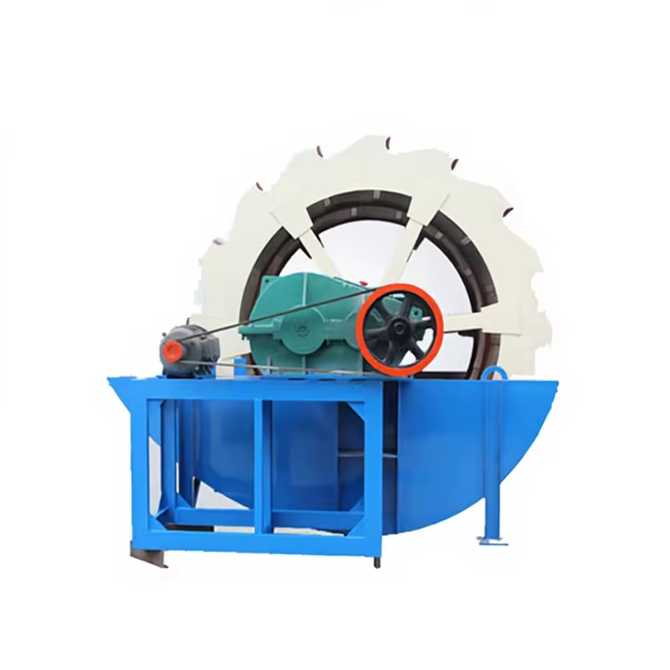 ZONELION Wheel Sand Washer for Cobbles Pebbles Gravel & Sand-70-100tph Capacity AC Motor Equipment
