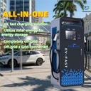 Dynamic Load Balancing 60kW 80kW 120kW160kW Floor-Mounted DC Fast EV Charging Station Solar Energy Anti-theft Super