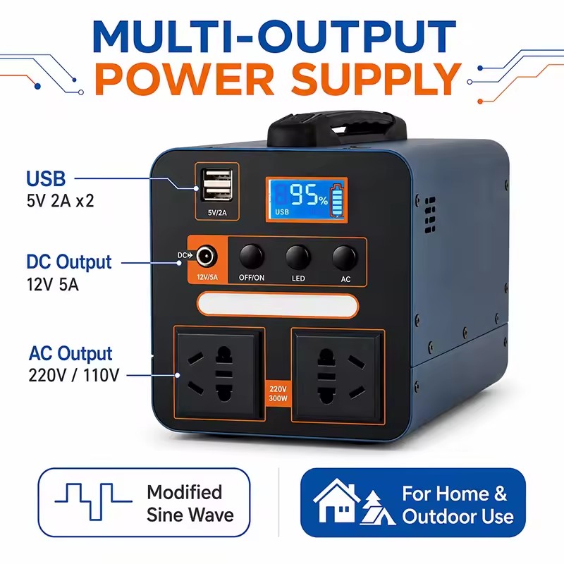 High Power LiFePO4 48V/51.2V Energy Storage Battery 600W 1000W 2500W 3500W Solar Generator