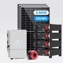 Industrial Solar Energy System Complete Solar System Set Hybrid 5kw 6kw 8kw Solar Panels Solar Energy System for Residential