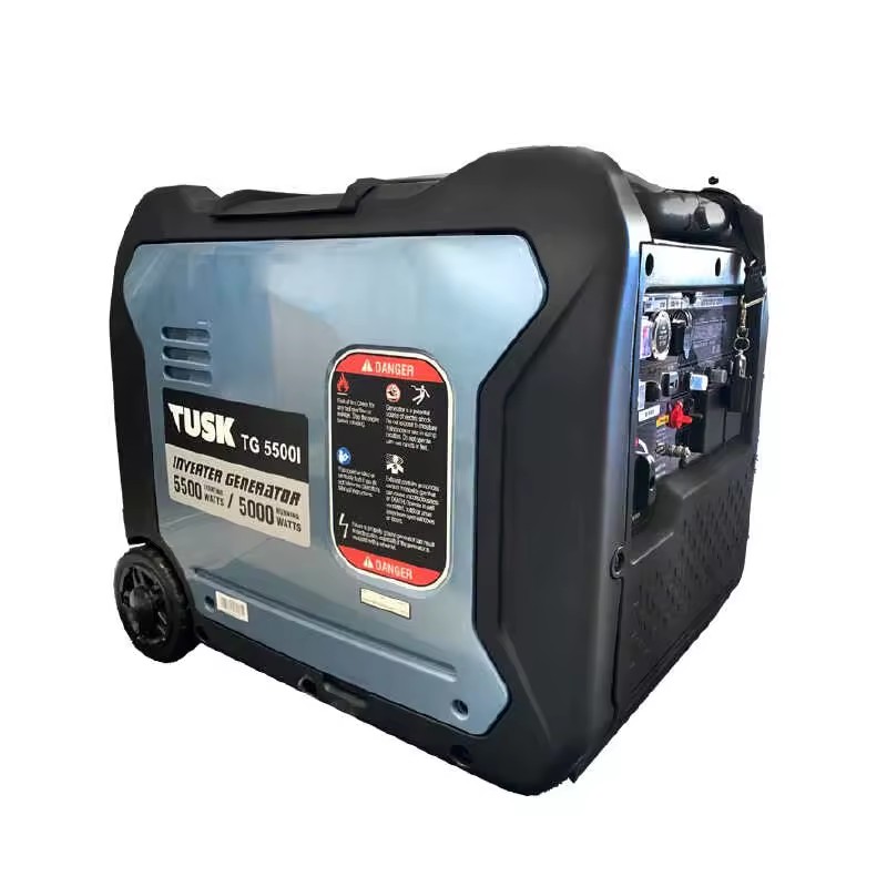 Inverter Generator 5500W Tusk Pure Sine Power Supply for Working at a Jobsite With No Electricity or Motorhome