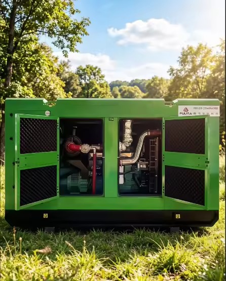 100kW Biomass Gas Generator Set Straw Gas Biogas Syngas Optional CHP Waste Heat Recovery Cogeneration System Available