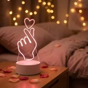 Indoor 3D LED Night Light Battery-Powered Plug-In Decorative Desk Lamp for Kids Home Gift Children's Night Lights