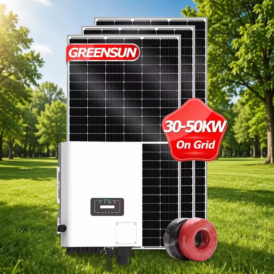 Greensun New Energy Solar Power System 30kw for Home Use on Grid
