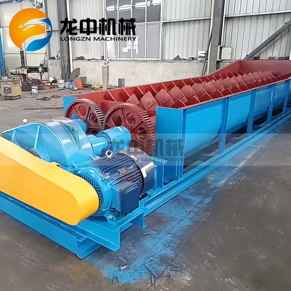 Double Single Log Washer for Clay Minerals Tungsten Tin Silica Sand Ore Mineral Spiral Sand Washer Mining Machine Log Washer