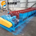 Double Single Log Washer for Clay Minerals Tungsten Tin Silica Sand Ore Mineral Spiral Sand Washer Mining Machine Log Washer