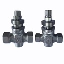 Manual Screw Thread Stainless Steel 304/316 High Temperature Water Lubricated 2 Way Plug Valve