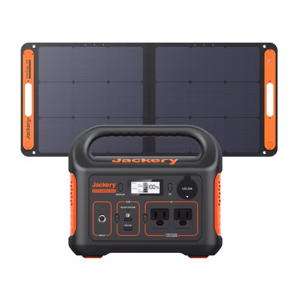 Jackery Explorer 240V 2024 New Version Portable Power Station 256Wh LiFePO4 Battery Pack 300W AC/100W USB-C Pure Sine Wave