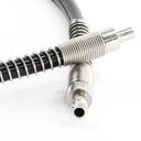 High Pressure Flexible Pneumatic Hoses Spring Guard Grease Hose Assemblies Heavy Duty Air Compressor Tube Lubrication System