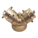 Manufacturer Double Clapper Type Brass Fire Department Siamese Connection Valve