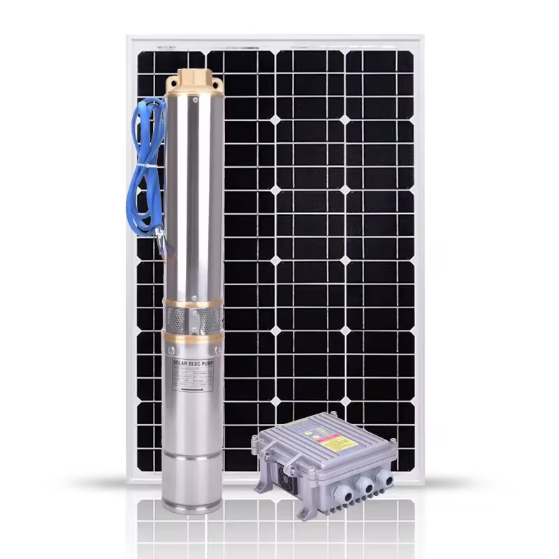 OKCHEON-4-8-180-180-1800 2.5HP 1.8KW 180vdc Solar Water Pump MPPT Centrifugal Pump Stainless Steel Water Pump Deep Well High-lif