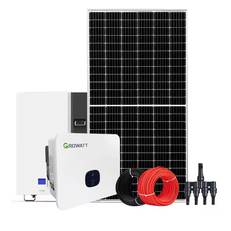 20kW/50kW Home Solar Generator System MPPT Lithium Ion (LiFePO4) Battery Polycrystalline Silicon Panels 220/380V Output